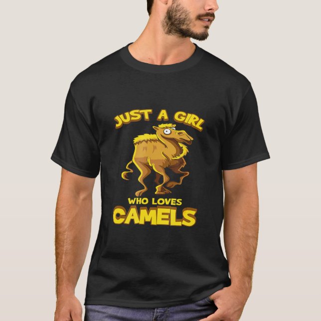 Camiseta Camel Apenas Uma Menina Que Ama Camelos (Frente)