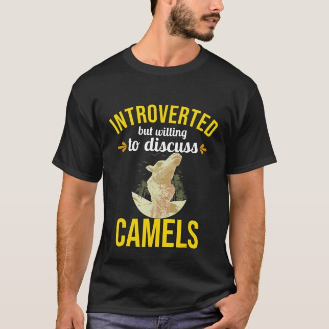Camiseta Camel Apresentou, Mas Dispõe-Se A Discutir (Frente)