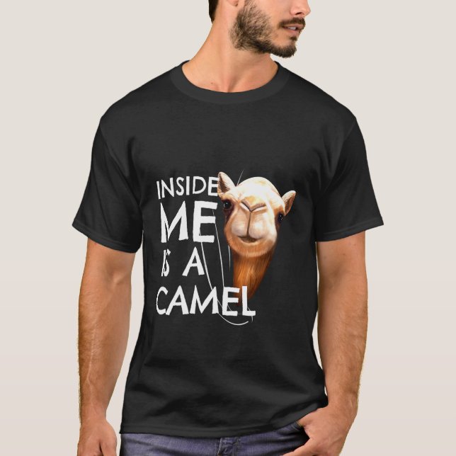 Camiseta Camel Dentro Me Clothes Kids Camel (Frente)