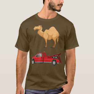 Camiseta Camel e Tow Truck Engraçado Piada de Humor Adulto