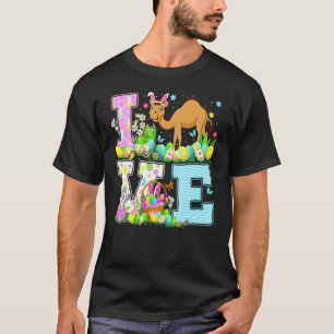 Camiseta Camel Easter Egg Hunt Love Camel Páscoa Domingo