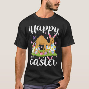 Camiseta Camel Easter Ovo Caça Camelo Floral Páscoa Sunda