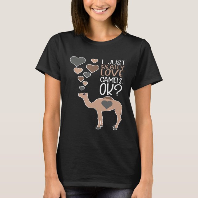Camiseta Camel, Eu Adoro Camelos, Ok (Frente)
