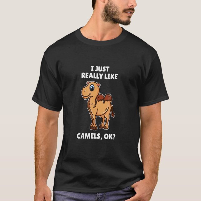 Camiseta Camel, Eu Gosto Muito De Camelos, Ok (Frente)
