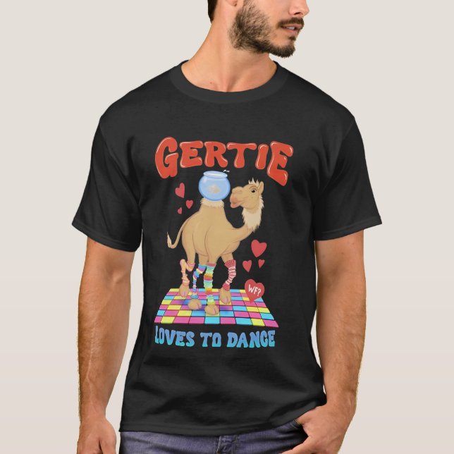 Camiseta Camel Gertie ama dançar (Frente)