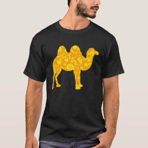 Camiseta Camel Halloween Party Pumpkin Patterno