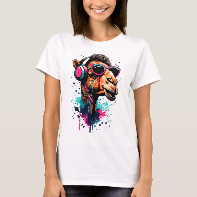 Camiseta Camel Head T-Shirt - Dromedular Colorful (Frente)
