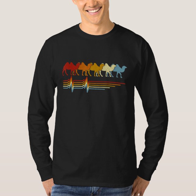 Camiseta Camel Heartbea Retro Vintage Animal (Frente)