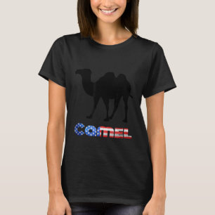 Camiseta Camel In American Flag