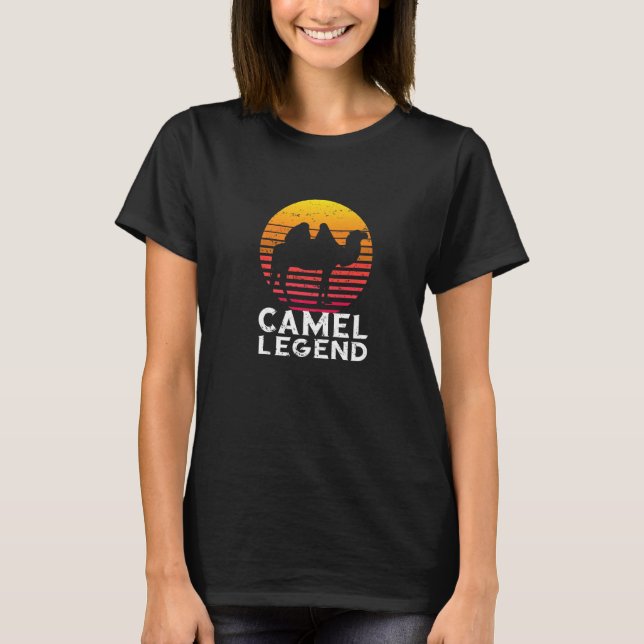 Camiseta Camel Legend Retro Vintage Sunset ArabCamel An (Frente)
