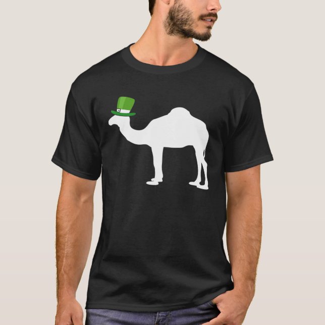 Camiseta Camel Leprechaun Rua irlandesa Dia Patrick (Frente)