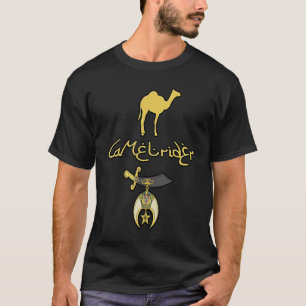 Camiseta Camel rider Shriner Masonic Símbolo Freemason