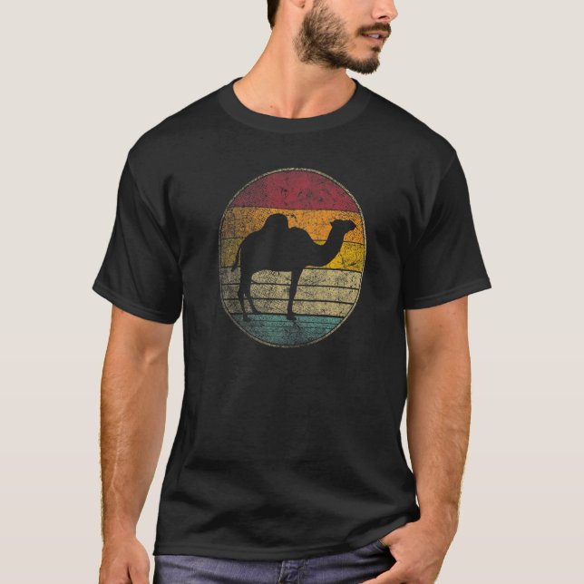 Camiseta Camel  Sun Retro Asia Africa Travel Safari Desert (Frente)