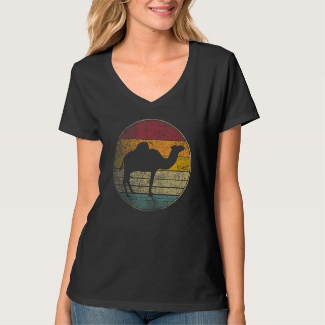 Camiseta Camel   Sun Retro Asia Africa Travel Safari Desert (Frente)