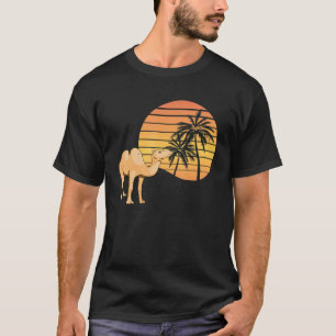 Camiseta Camel Sunset Palm Tree Arabe Camel Animal Camel