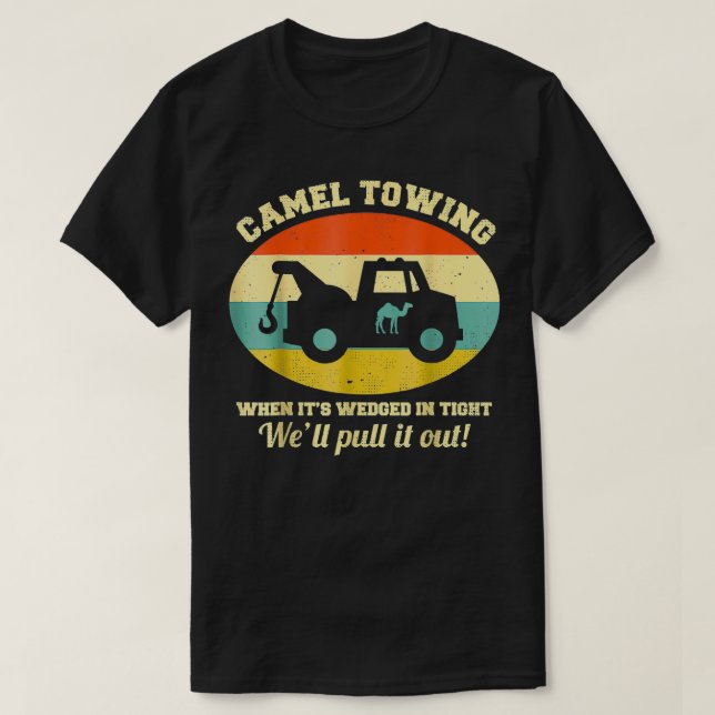 Camiseta Camel Trazendo Estilo Retro Distinto Humor Adulto  (Frente do Design)