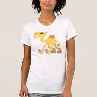 Camiseta Camela de Cartoon legal e fofa Camela T-Shirt