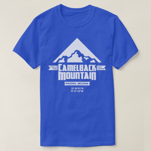 Camiseta Camelback Mountain Silhouette (Frente do Design)