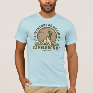 Camiseta Camelback Retro Montanha Hike Sunset T-Shirt