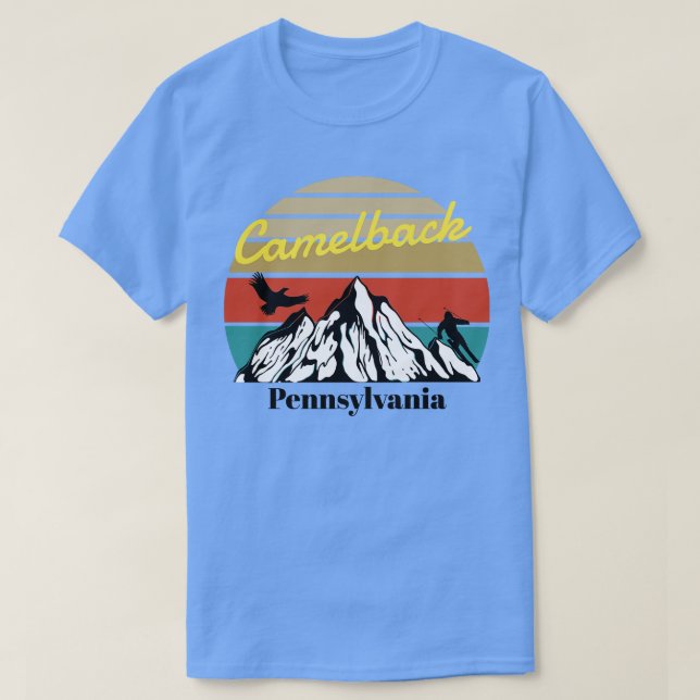 Camiseta Camelback ski Pensilvânia (Frente do Design)