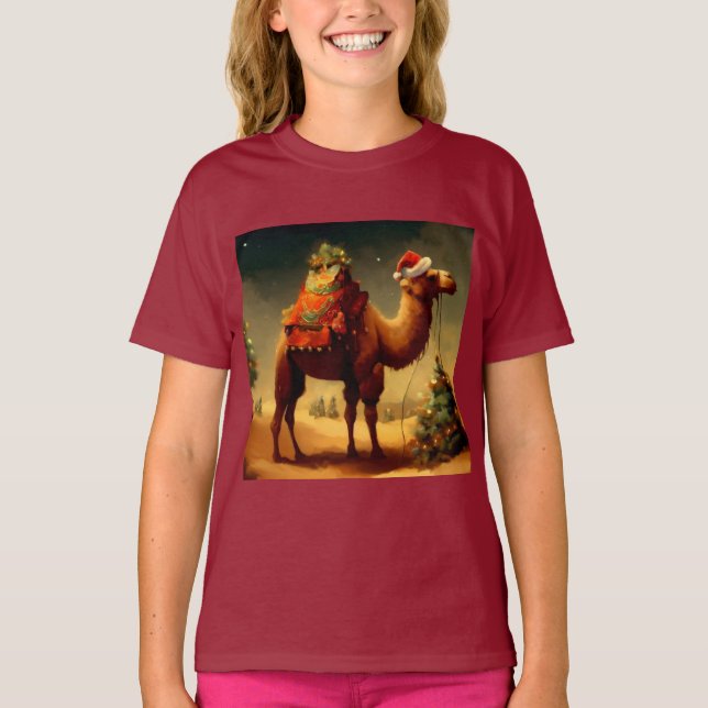 Camiseta Camelo de Natal 1 (Frente)