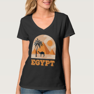 Camiseta Camelo do Deserto do Deserto das Pirâmides do Egit