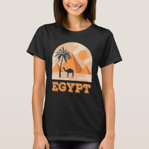 Camiseta Camelo do Deserto do Deserto das Pirâmides do Egit