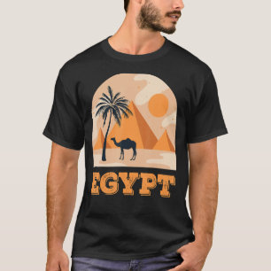 Camiseta Camelo do Deserto do Deserto das Pirâmides do Egit