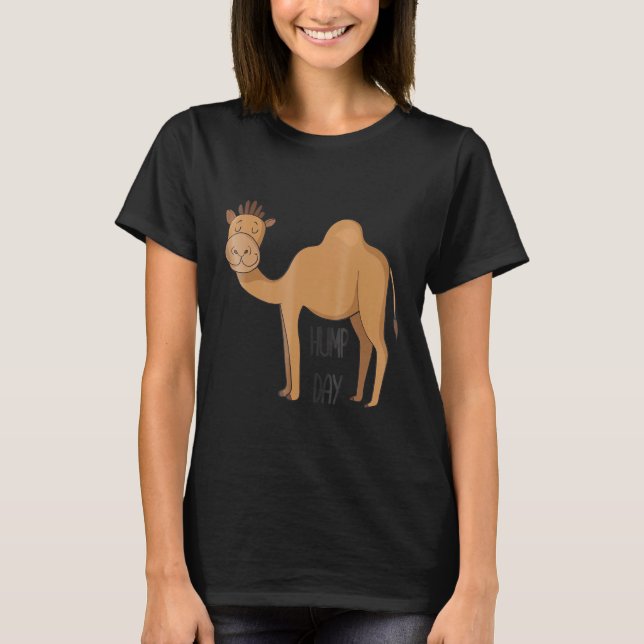 Camiseta Camelo do Dia do Bosse Cute Camelo (Frente)