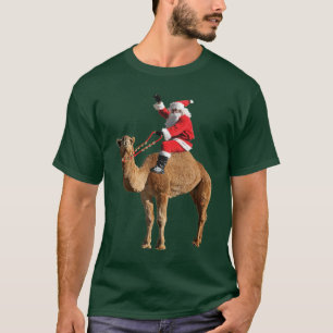 Camiseta Camelo do Natal e t-shirt do papai noel