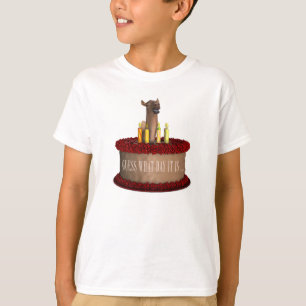 Camiseta Camelo engraçado do feliz aniversario