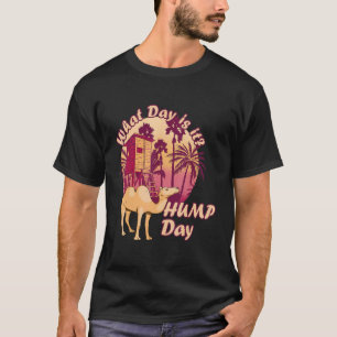 Camiseta Camelo Hump Day Palm Tree Nipa Hut Hump Day Camel