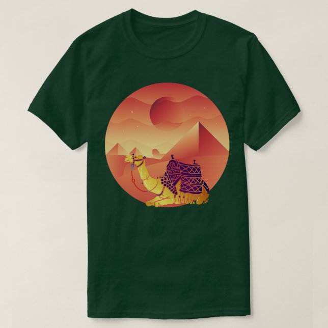 Camiseta Camelo no Egito (Frente do Design)