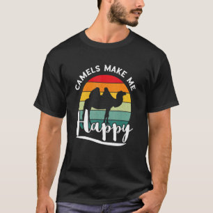 Camiseta Camelo Retro Vintage Camels Me Faz Feliz Camelo