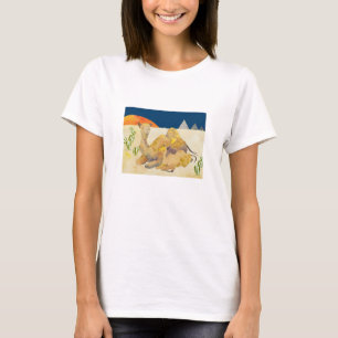 Camiseta Camelos da mãe e do bebê em Egipto