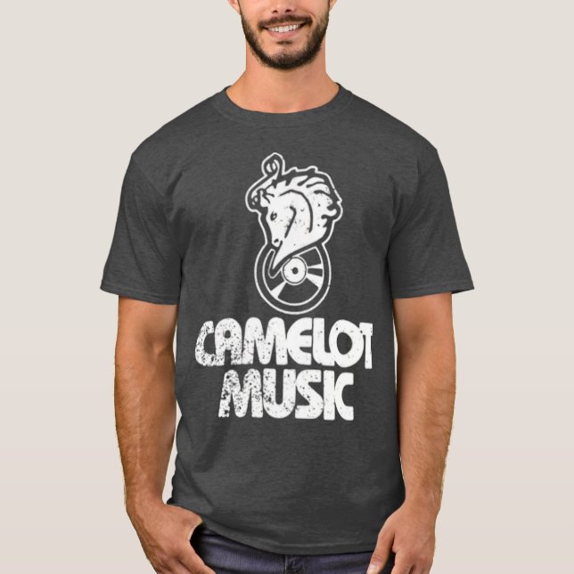 Camiseta Camelot Music T-Shirt - Retro 1980s Music (Frente)