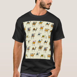 Camiseta Camels Caravan - Padrão Decorativo Sem Olhos