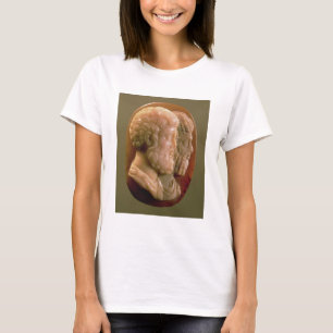 Camiseta Cameo que descreve Marcus Aurelius (121-180) e