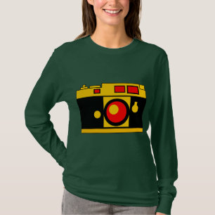 Camiseta Câmera à moda