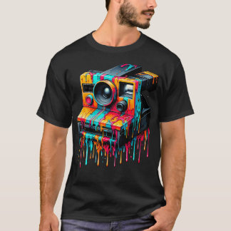 Camiseta Câmera Antiga Fotógrafo Fotografia Fotografia