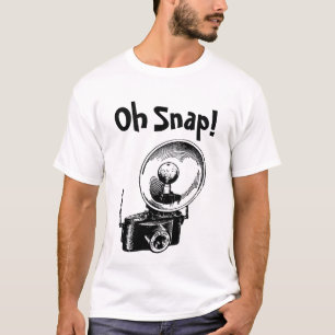 Camiseta Câmera Antiga Oh Snap