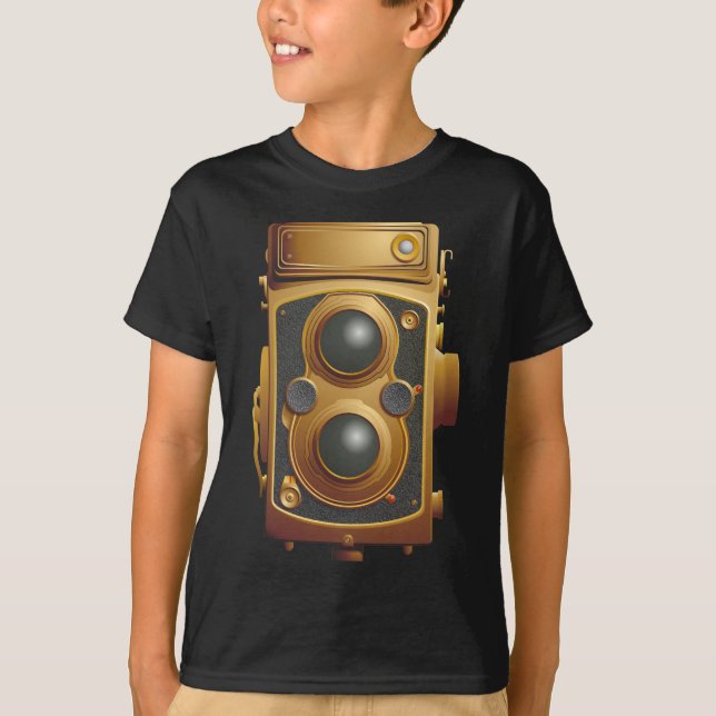 Camiseta Câmera Antiga Steampunk (Frente)