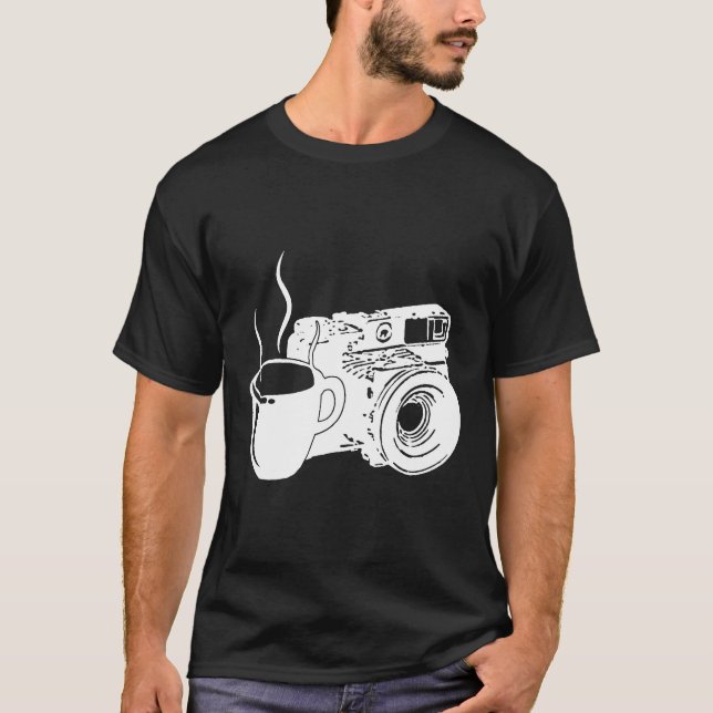 Camiseta Câmera C Fotográfica de Amor (Frente)