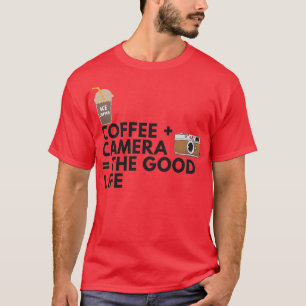 Camiseta Câmera Café A Boa Vida 2