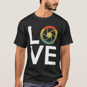 Camiseta Câmera De Amor Com Fotografia Para Fotografias MM