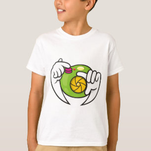 Camiseta Câmera de desenho animado