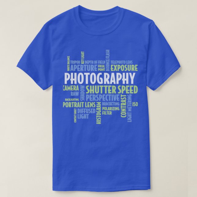 Camiseta Câmera de Fotografia de Presentes (Frente do Design)