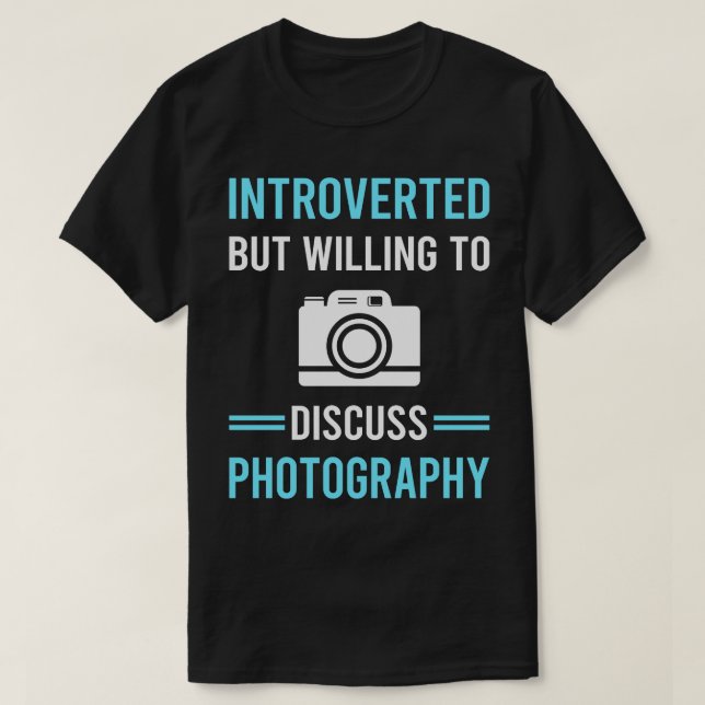 Camiseta Câmera de Fotografia Introduzida (Frente do Design)
