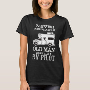 Camiseta Câmera de piloto de RV Caravana de acampamento eng