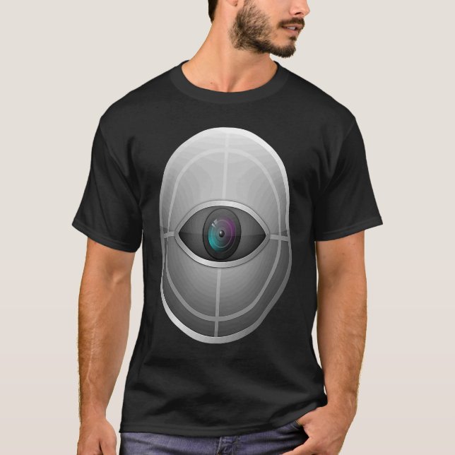 Camiseta Câmera de segurança de vigilância CCTV Circuito fe (Frente)